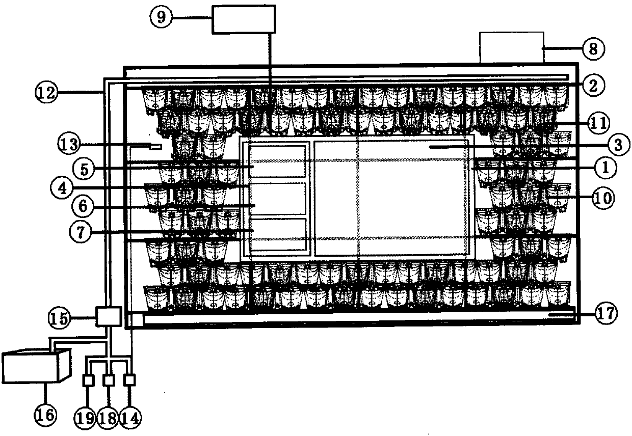 Remote control intelligent three-dimensional greening structure with electronic display screen