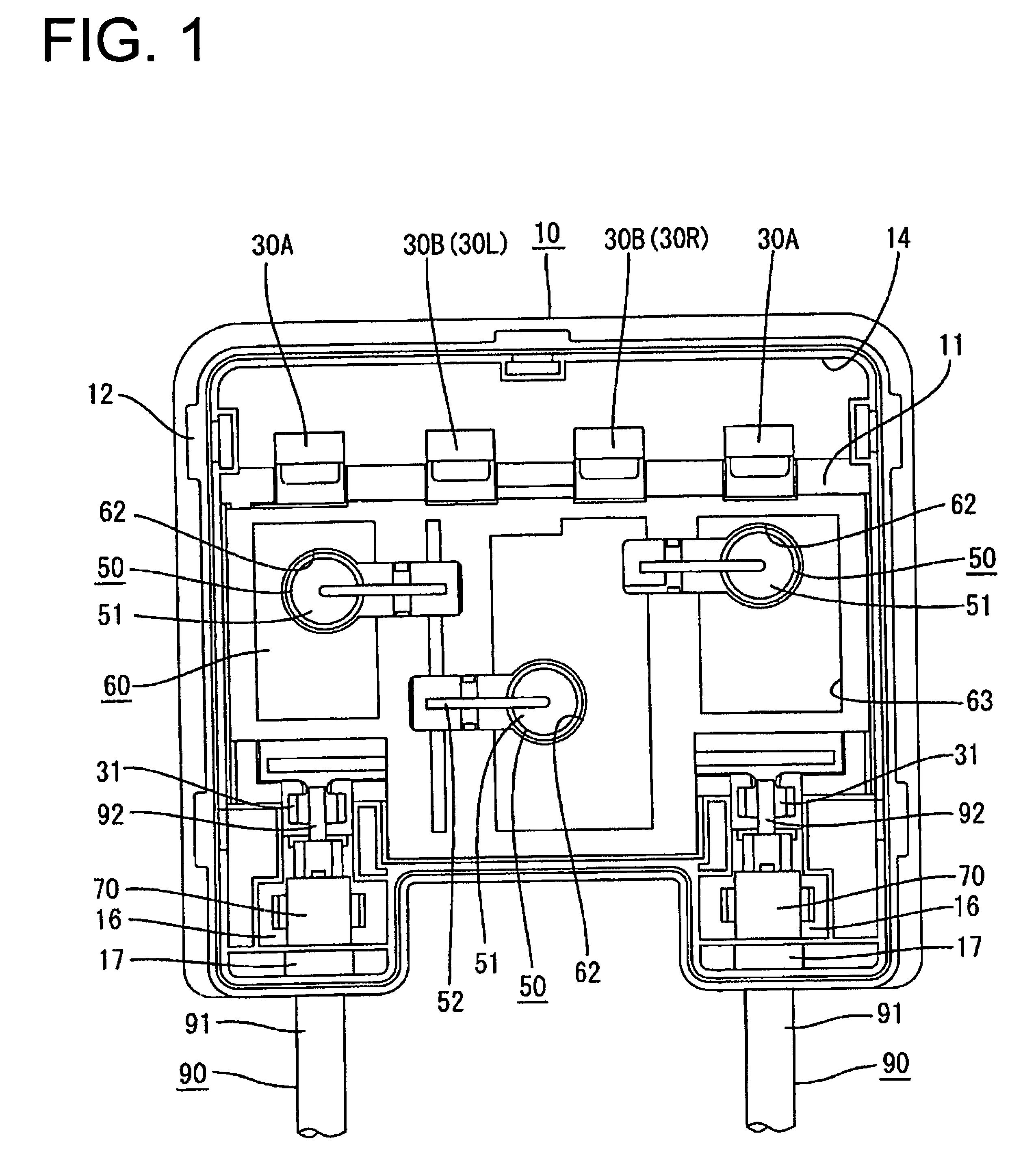 Terminal box for solar cell module