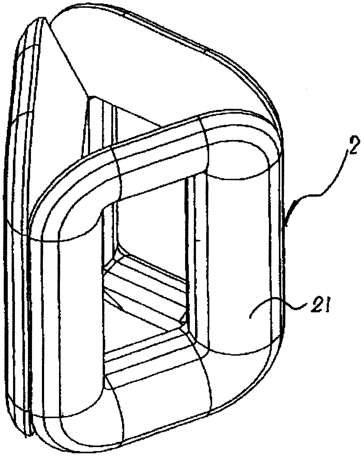 Amorphous alloy strip cutting tool and amorphous alloy slitting device