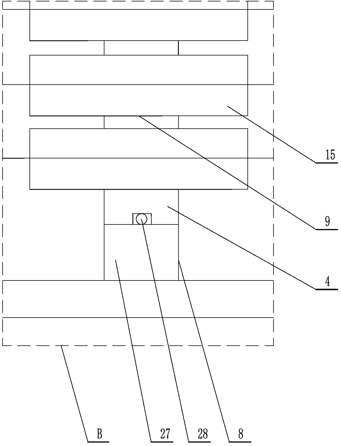 Rotating wheel type block prevention device for sewage or surface water source heat pump system