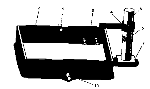 High-speed aircraft empennage underwater laser processing device