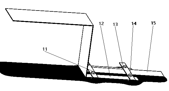 High-speed aircraft empennage underwater laser processing device