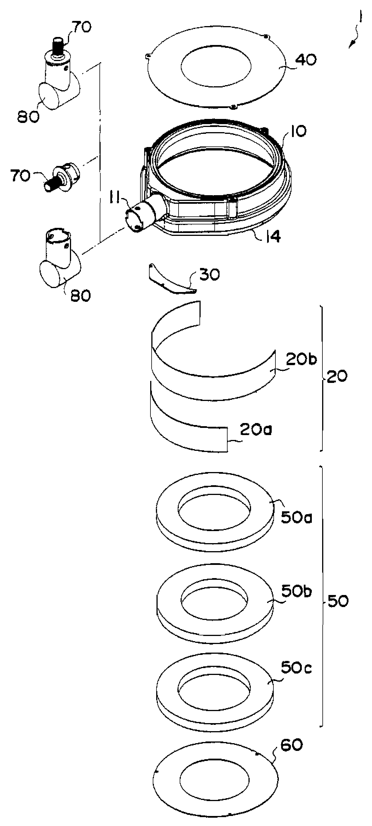 Water treatment pad for core drill