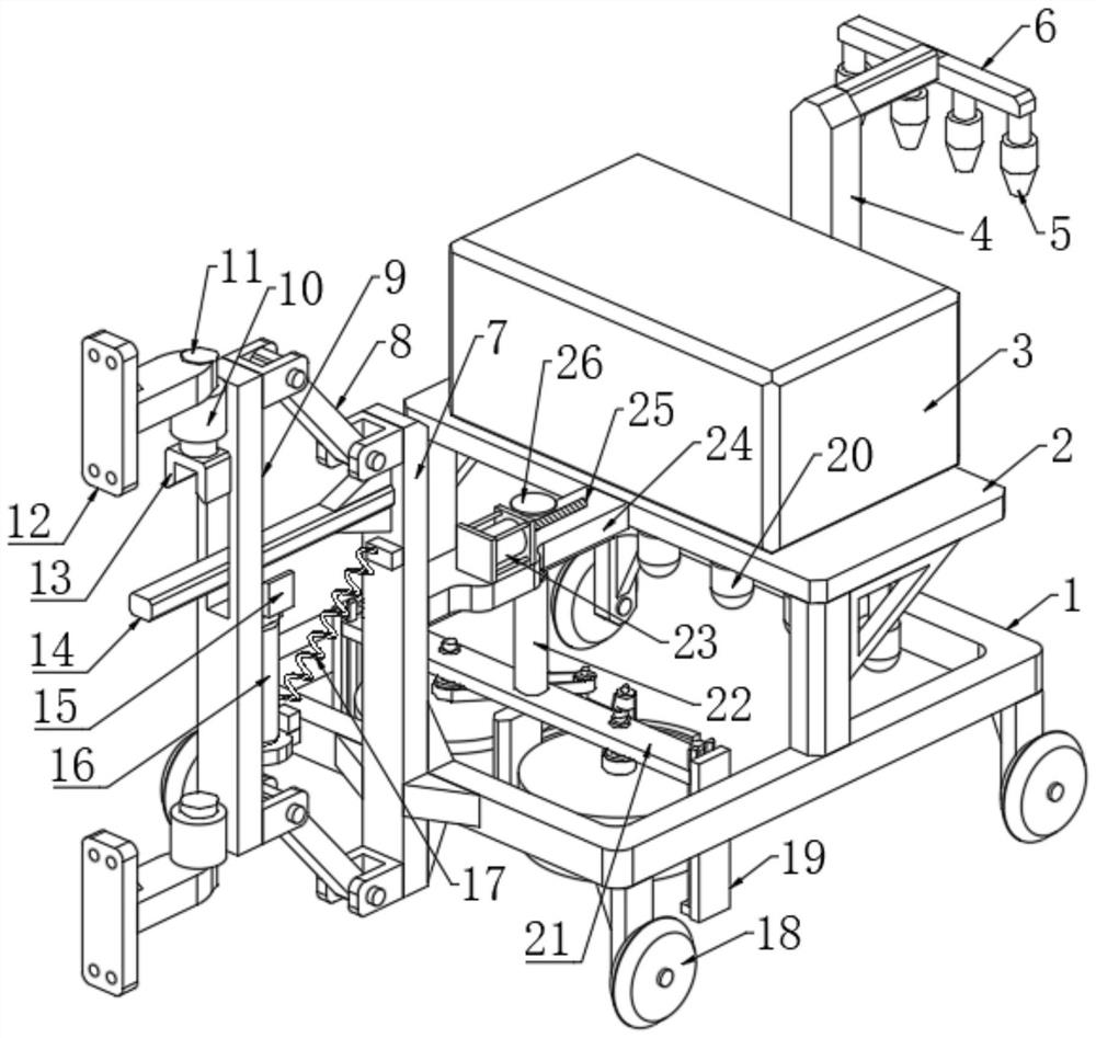 Road surface flatness measuring device