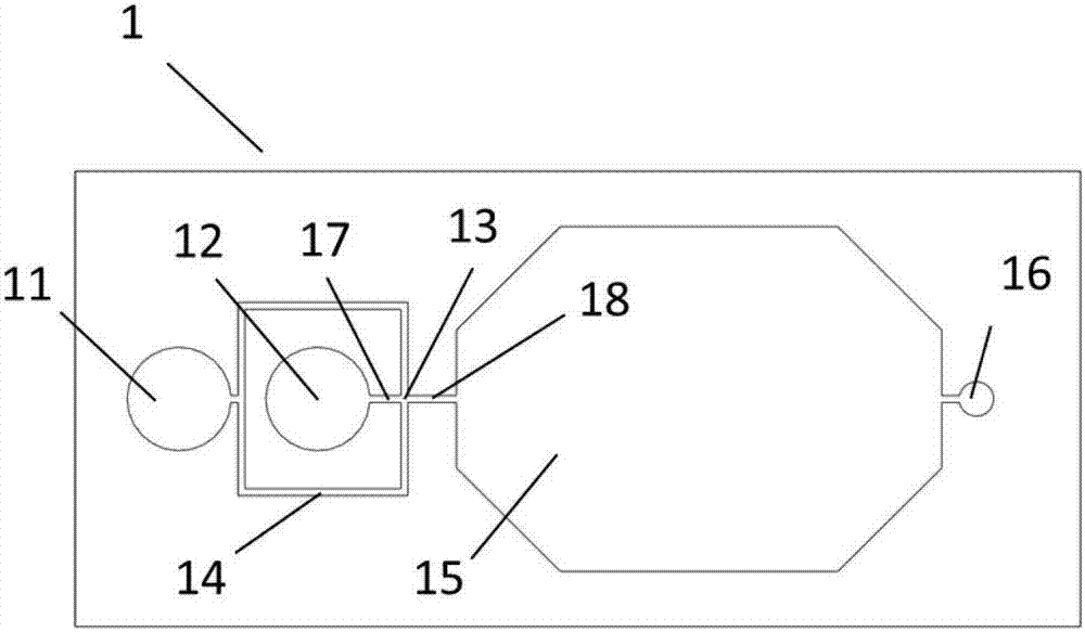 Large-area digital PCR microsphere fluorescence high-flux detection device and method