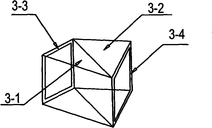 Torsion crossed welding intersected node of steel component with rectangular cross section