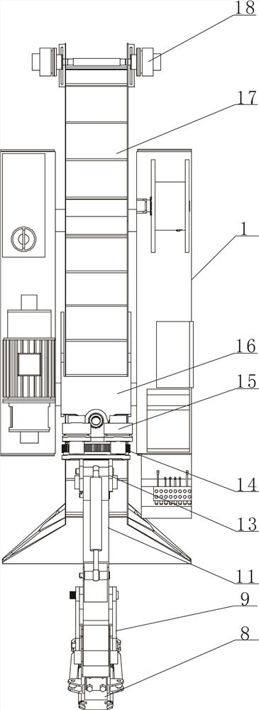 Drilling, breaking, excavating and loading all-in-one machine