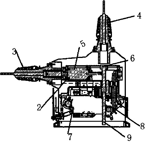 On-column circuit breaker with built-in isolation switch