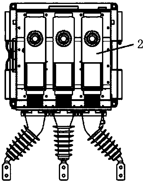 On-column circuit breaker with built-in isolation switch