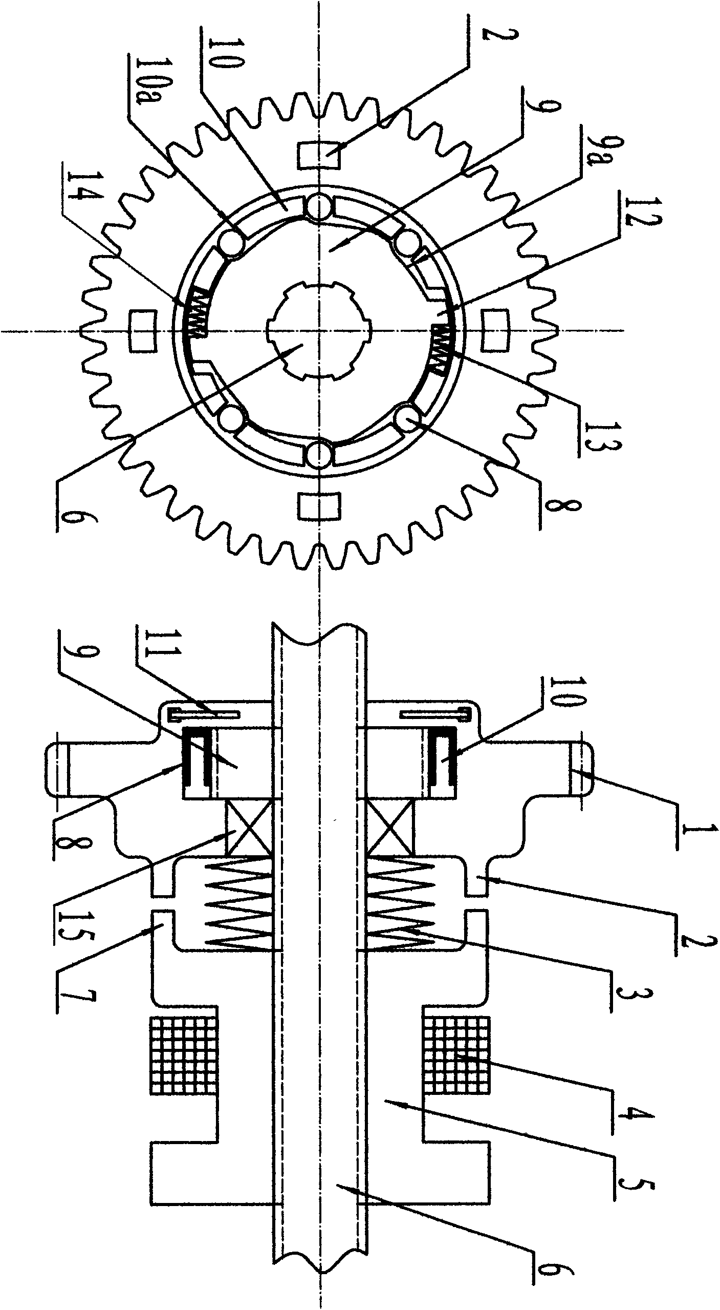 Bidirectional output unidirectional clutch mechanism