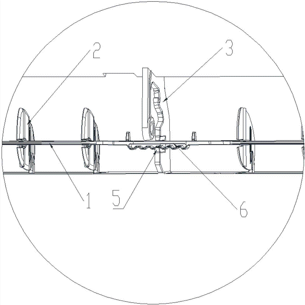 Wind guide structure and air-conditioner provided with same