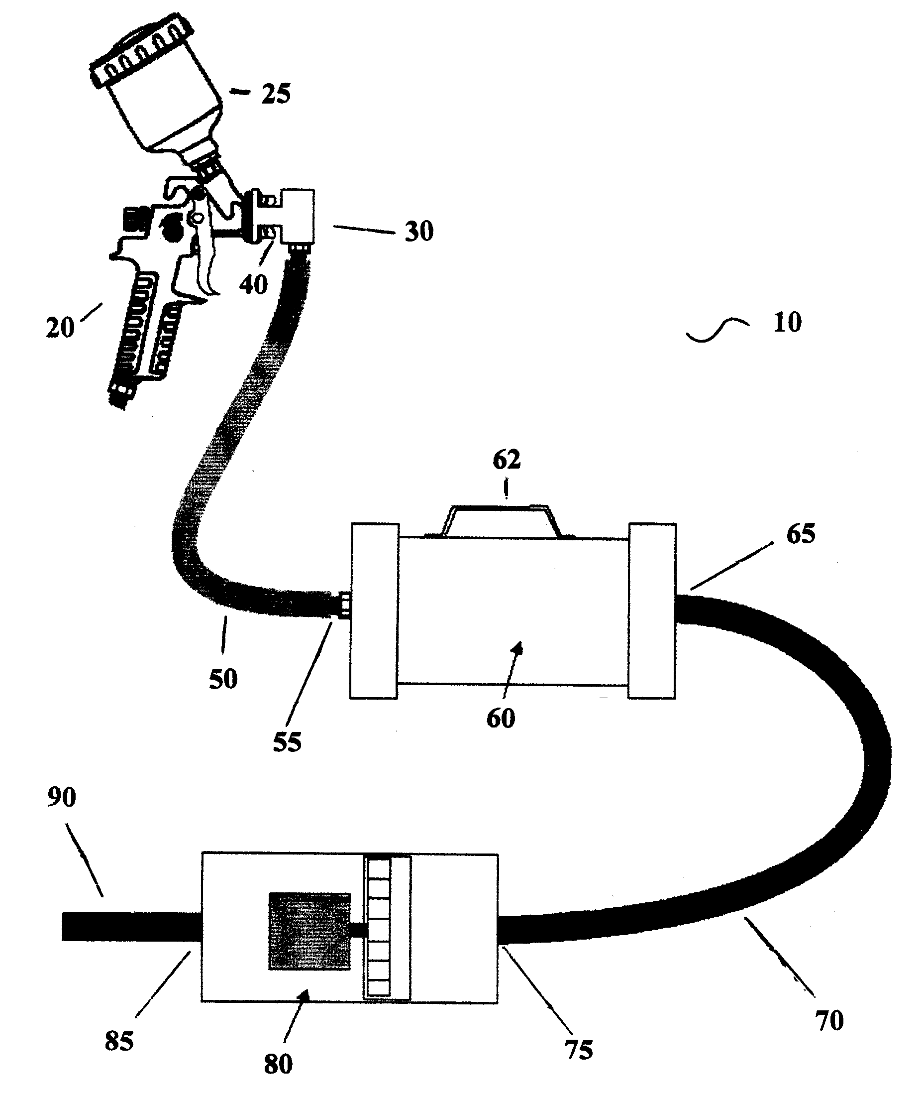 Portable system for capturing air pollution