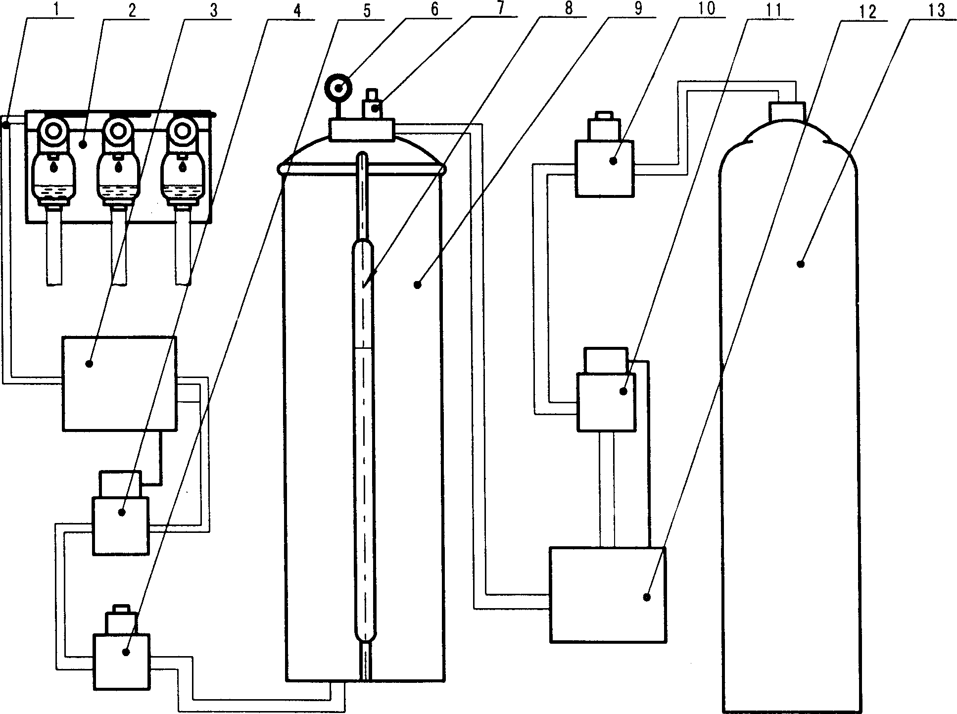 Repairing liquid injection system for cross-linked cable