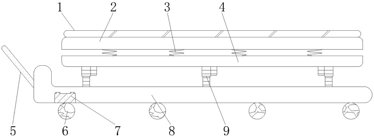 Movement supporting device for stable launching of vessel