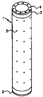 Composite pipe pile with reinforcing structure in soft stratum