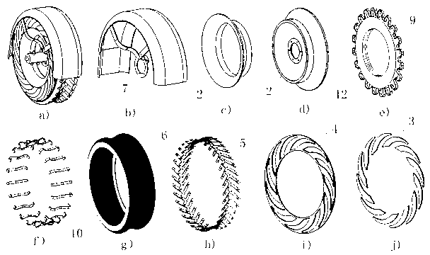 Concave elastic screen wheel