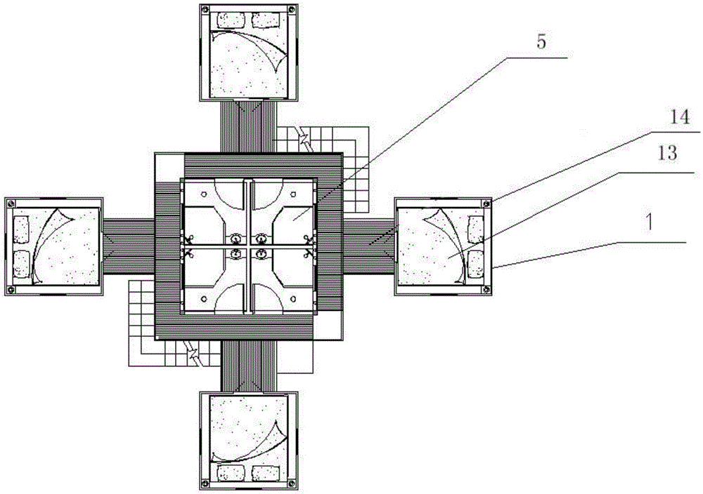 All-terrain movable combined suspended house in the air