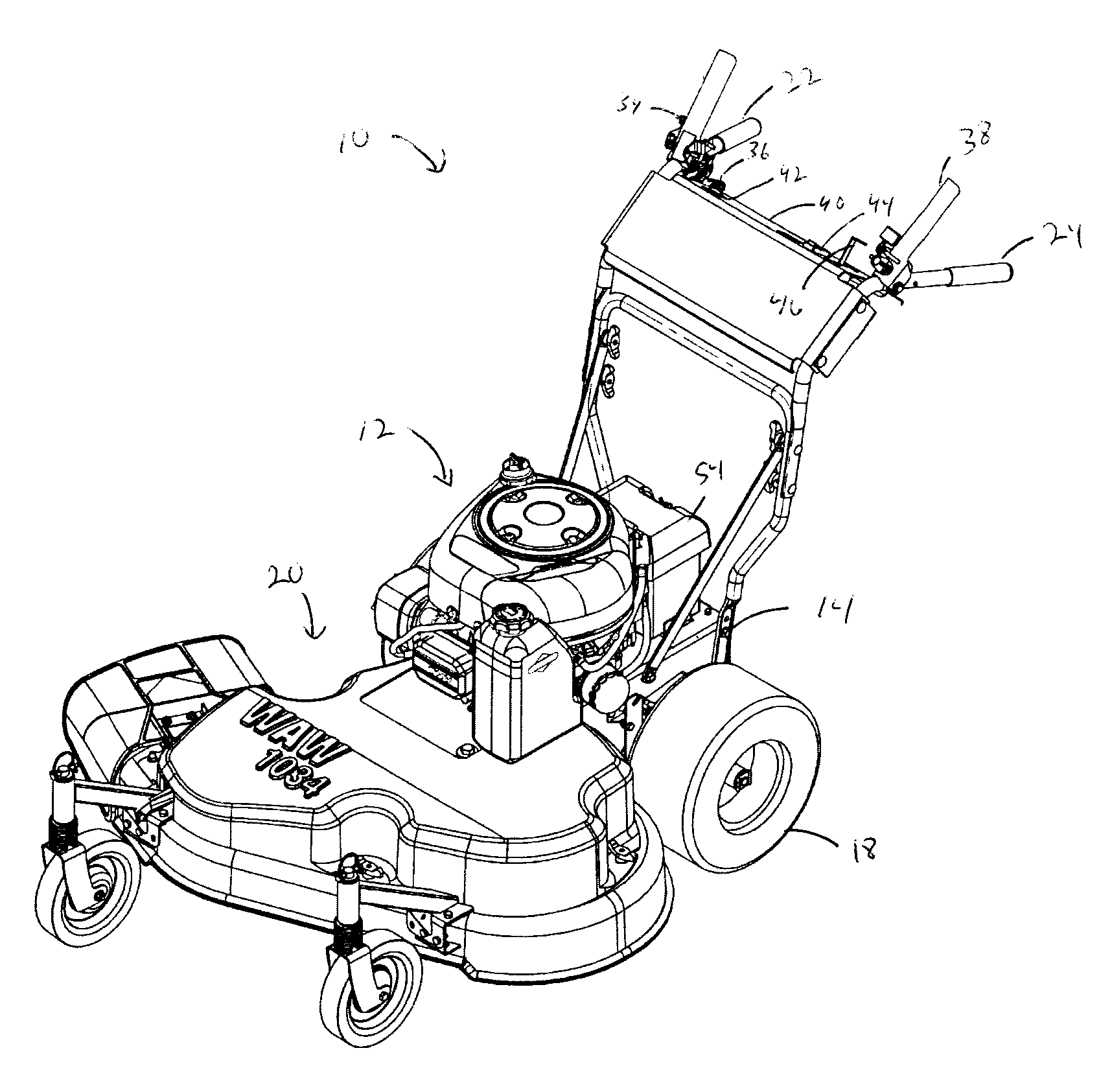 Implement With Two Hand Interlock