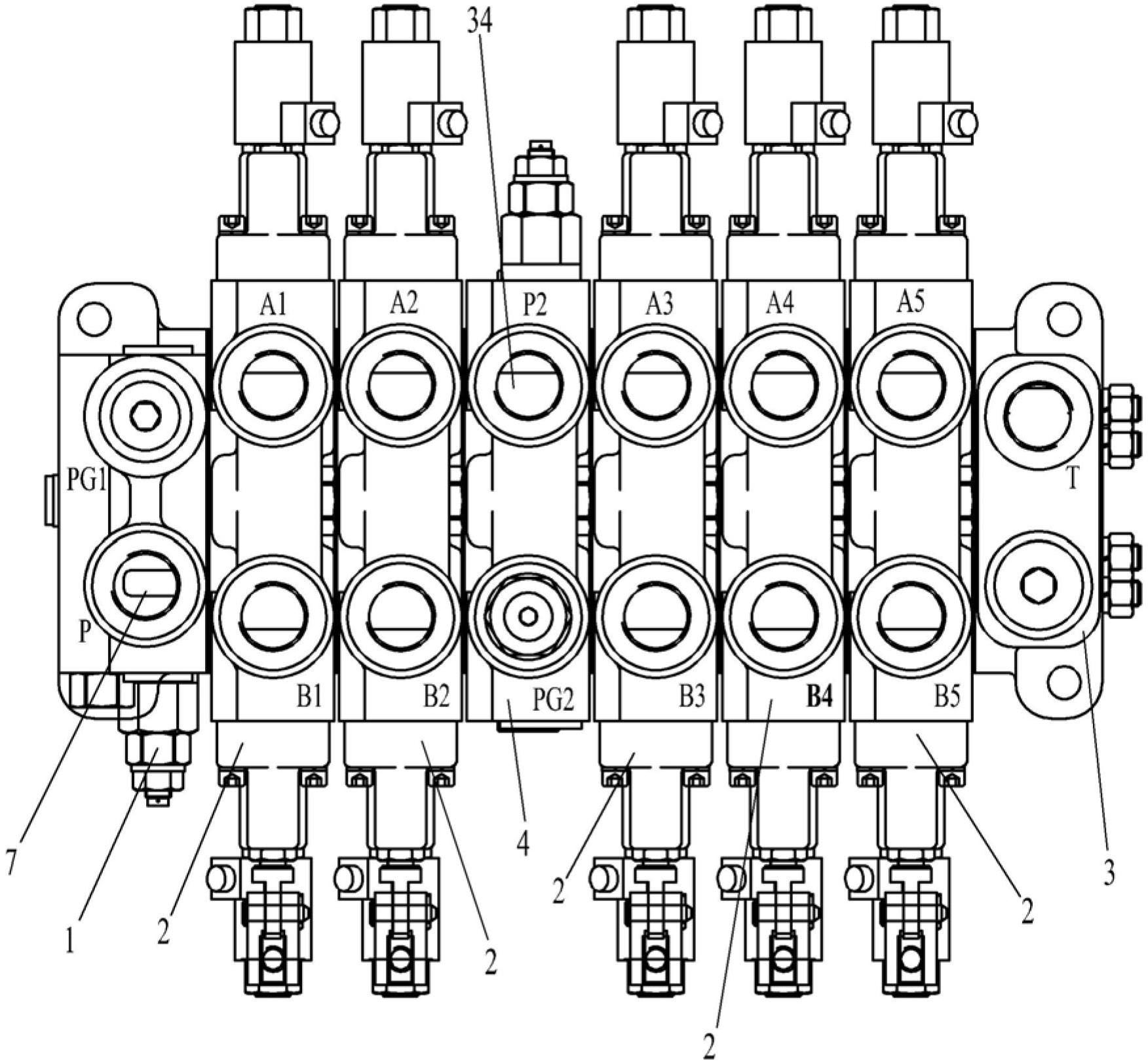 Electro-hydraulic multiple-way directional valve