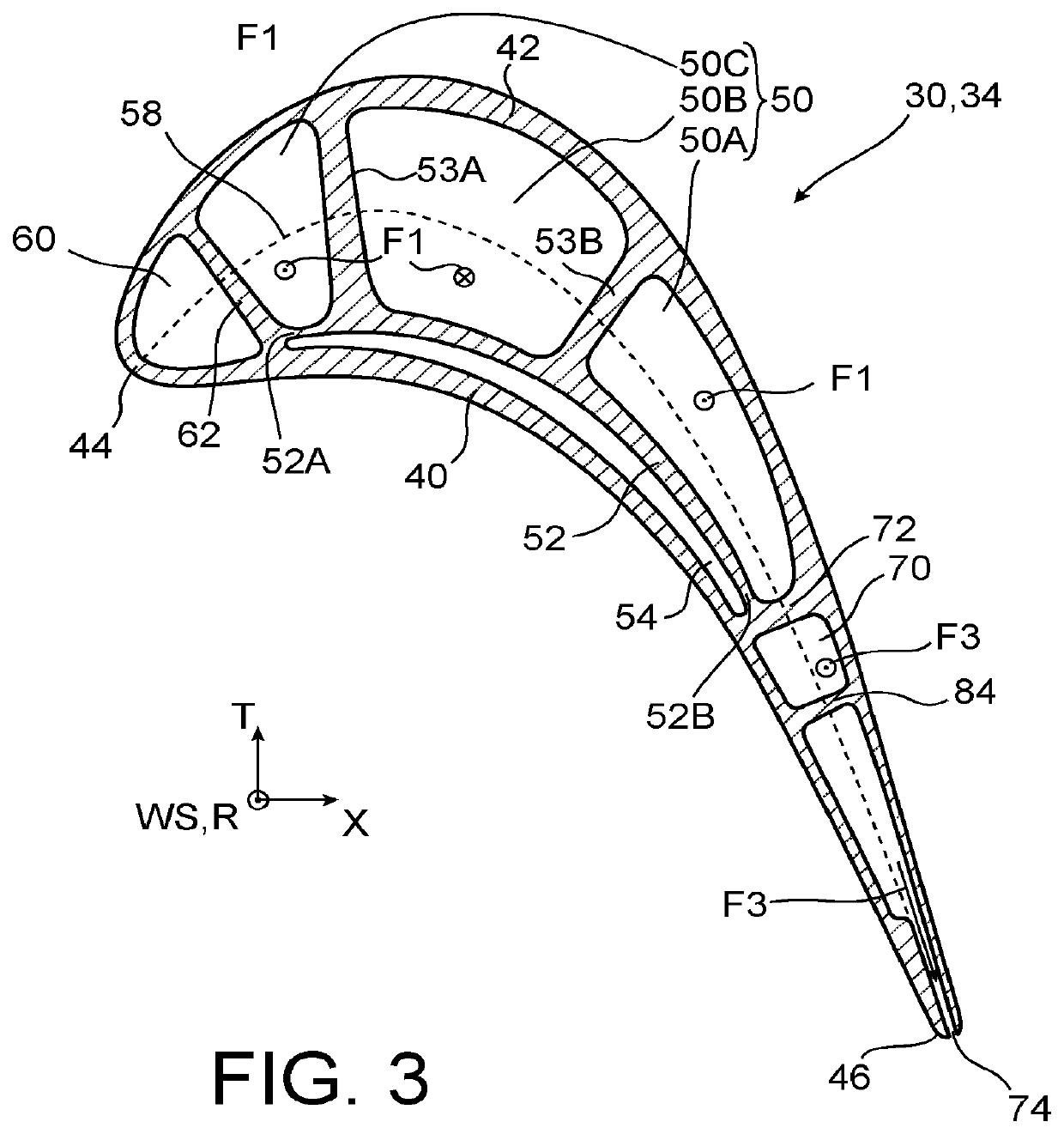 Blade for a turbomachine turbine, comprising internal passages for circulating cooling air