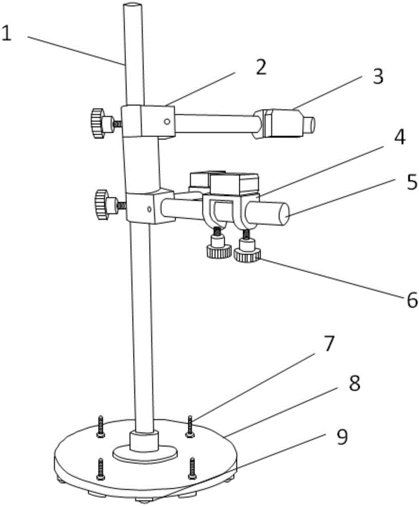 Test system for measuring repositioning precision of industrial robot