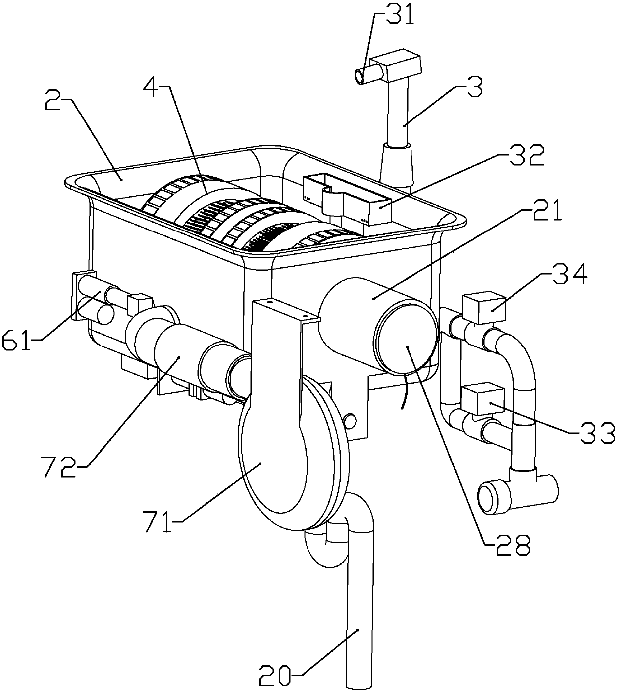 A multifunctional automatic washing machine