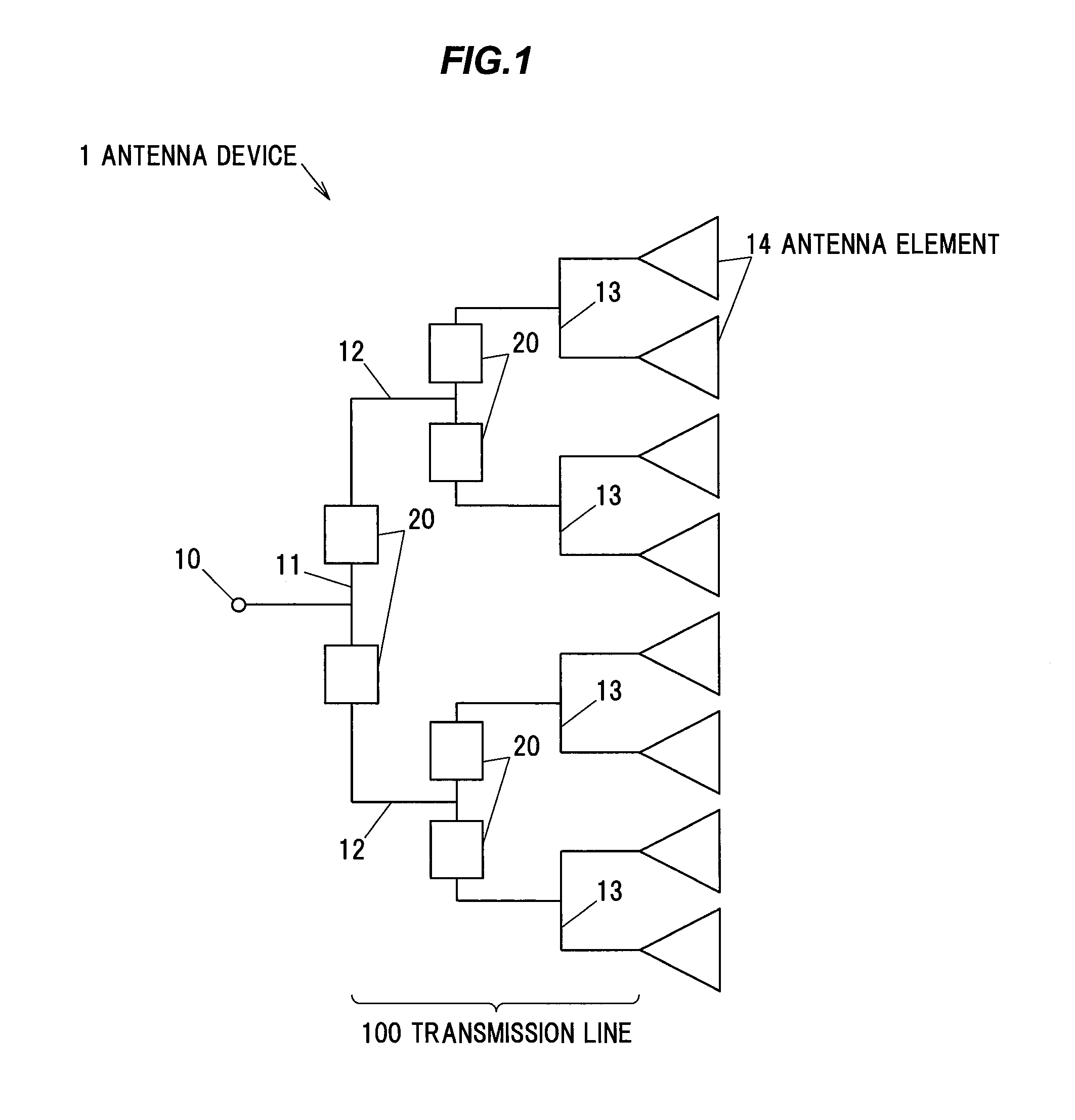 Phase shifter and antenna device having same