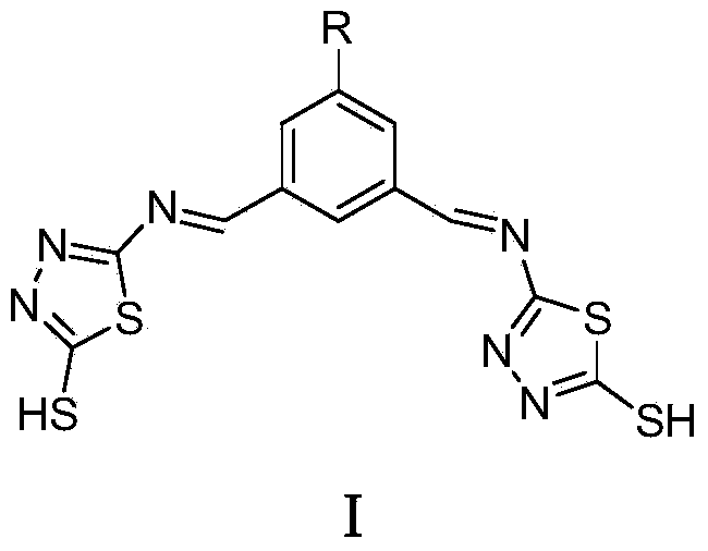 2-mercapto-1,3,4-thiadiazole derivative, and preparation method and application thereof