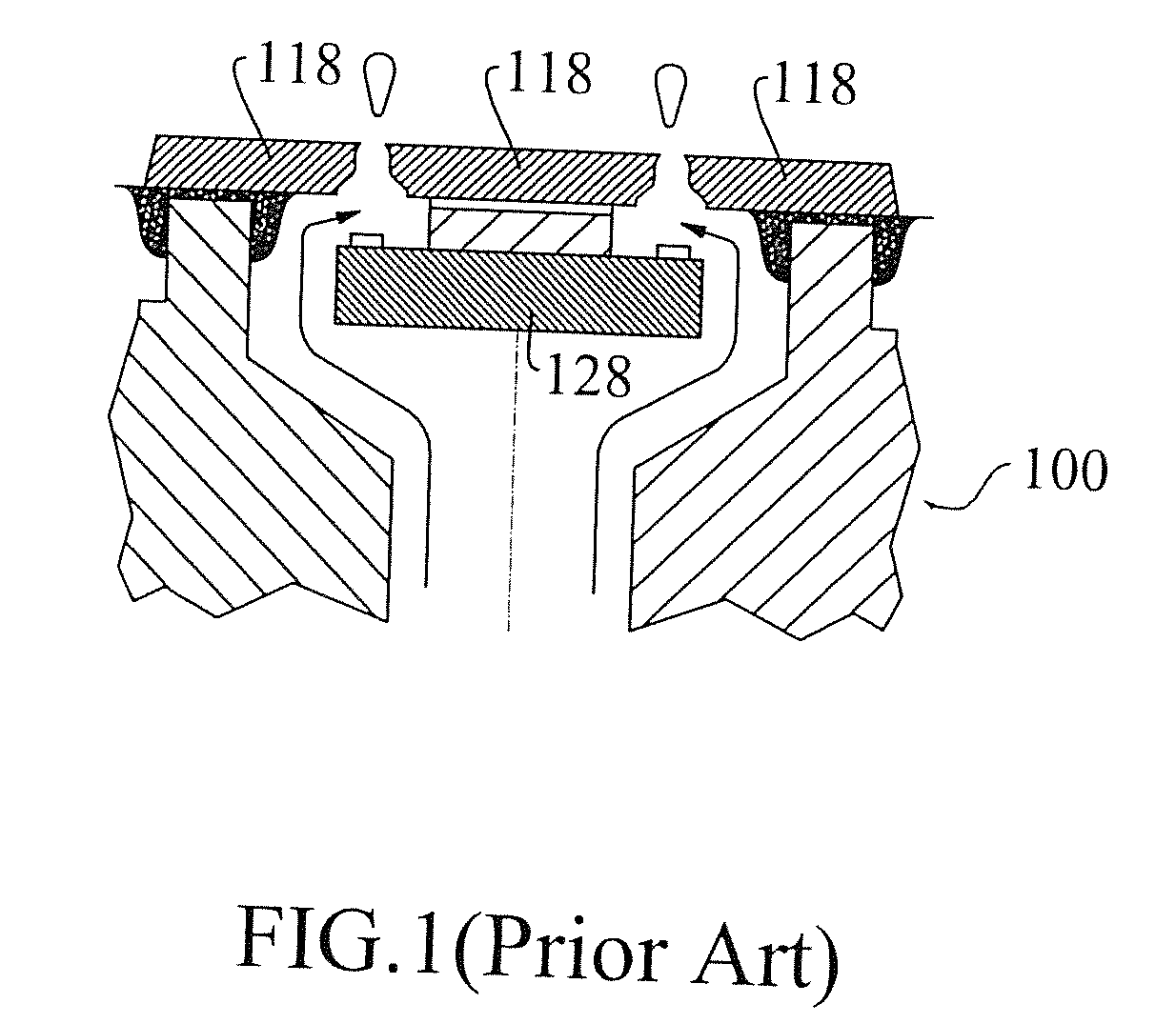 Package structure of inkjet-printhead chip