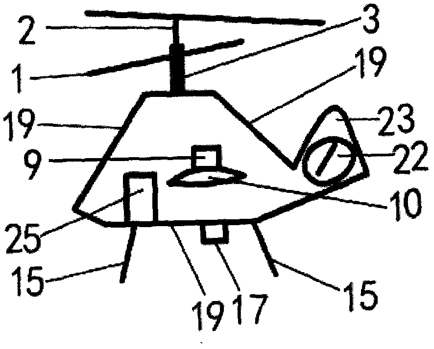 Domestic dual-power double-propeller miniature helicopter for mountain areas