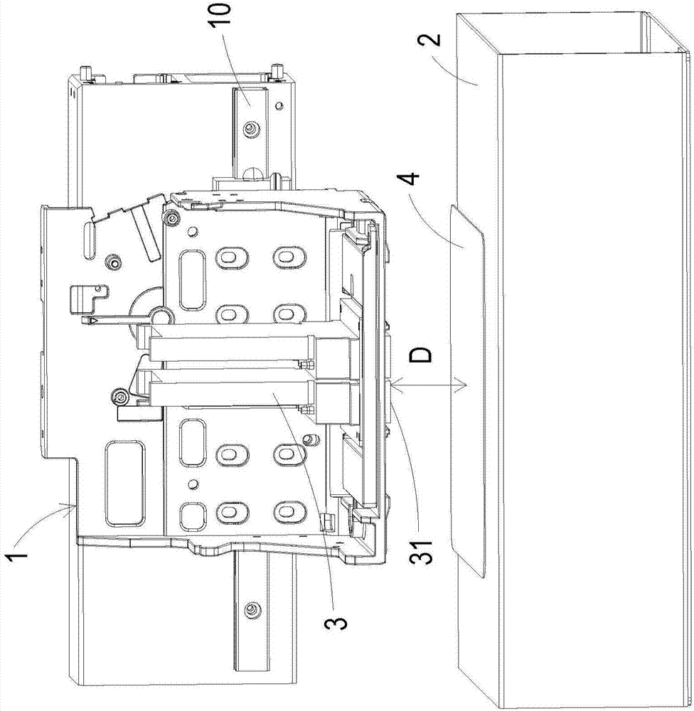 Printing head spacing adjustment device