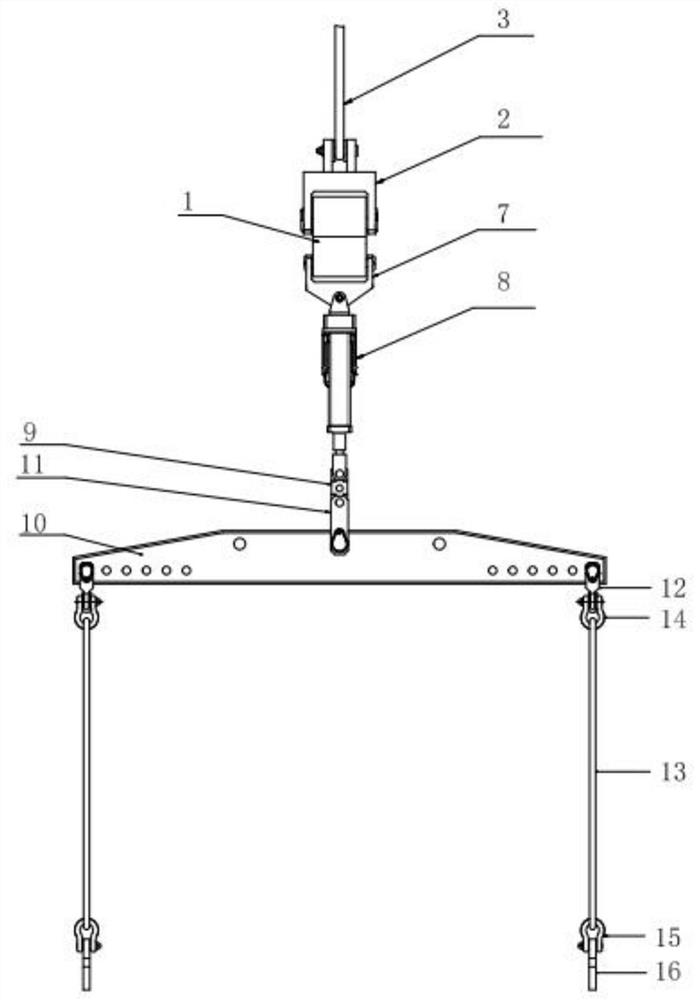 Lifting appliance for assembling liquid rocket