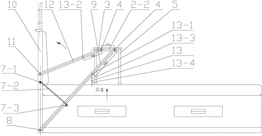 Mounting method of convection heat-radiation foldable notebook computer desk