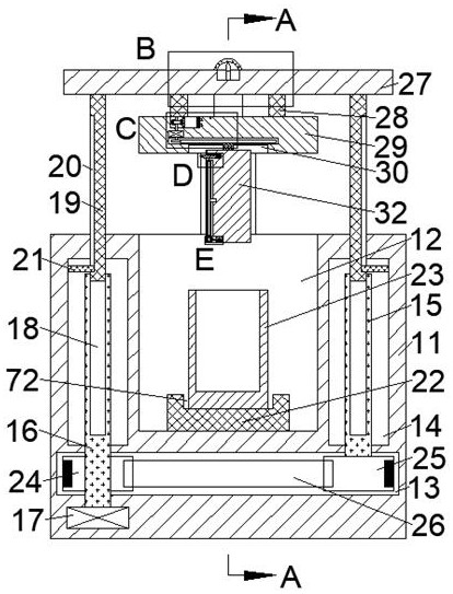 Detection box for quickly marking water cup crack positions