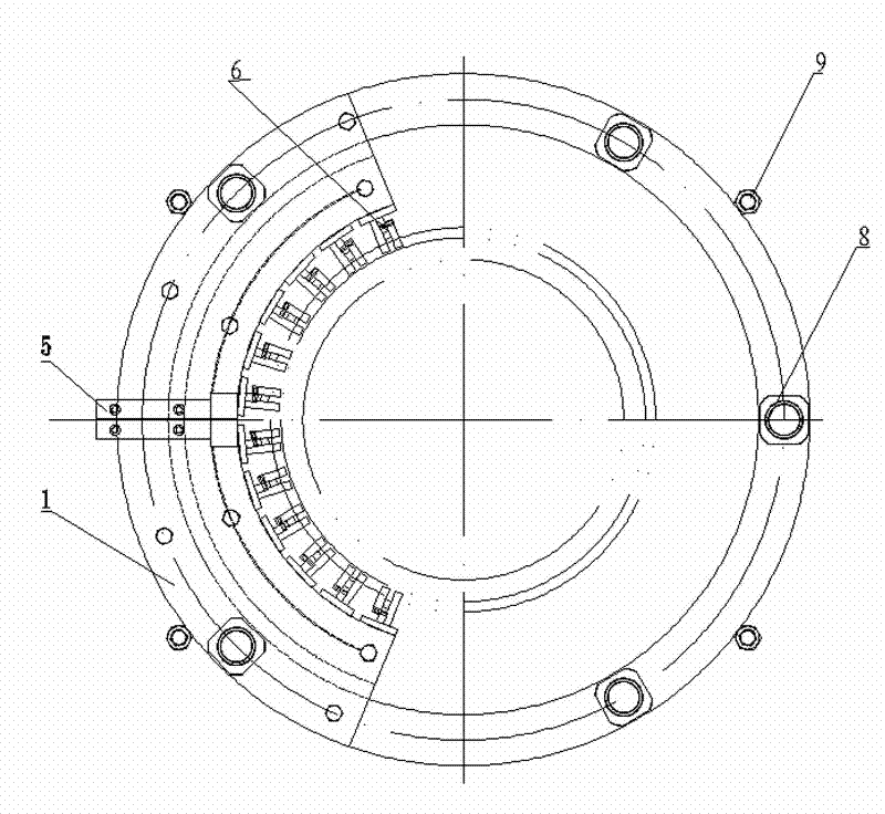 Whole quenching device of circular track