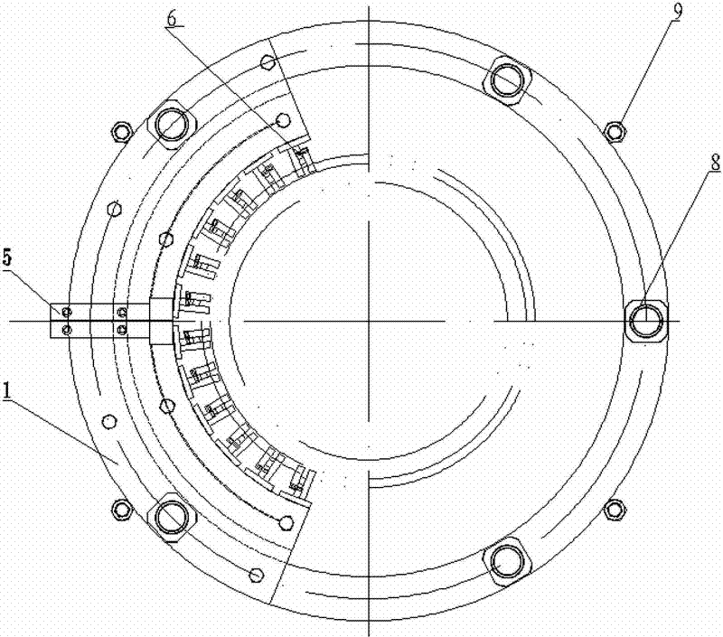 Whole quenching device of circular track