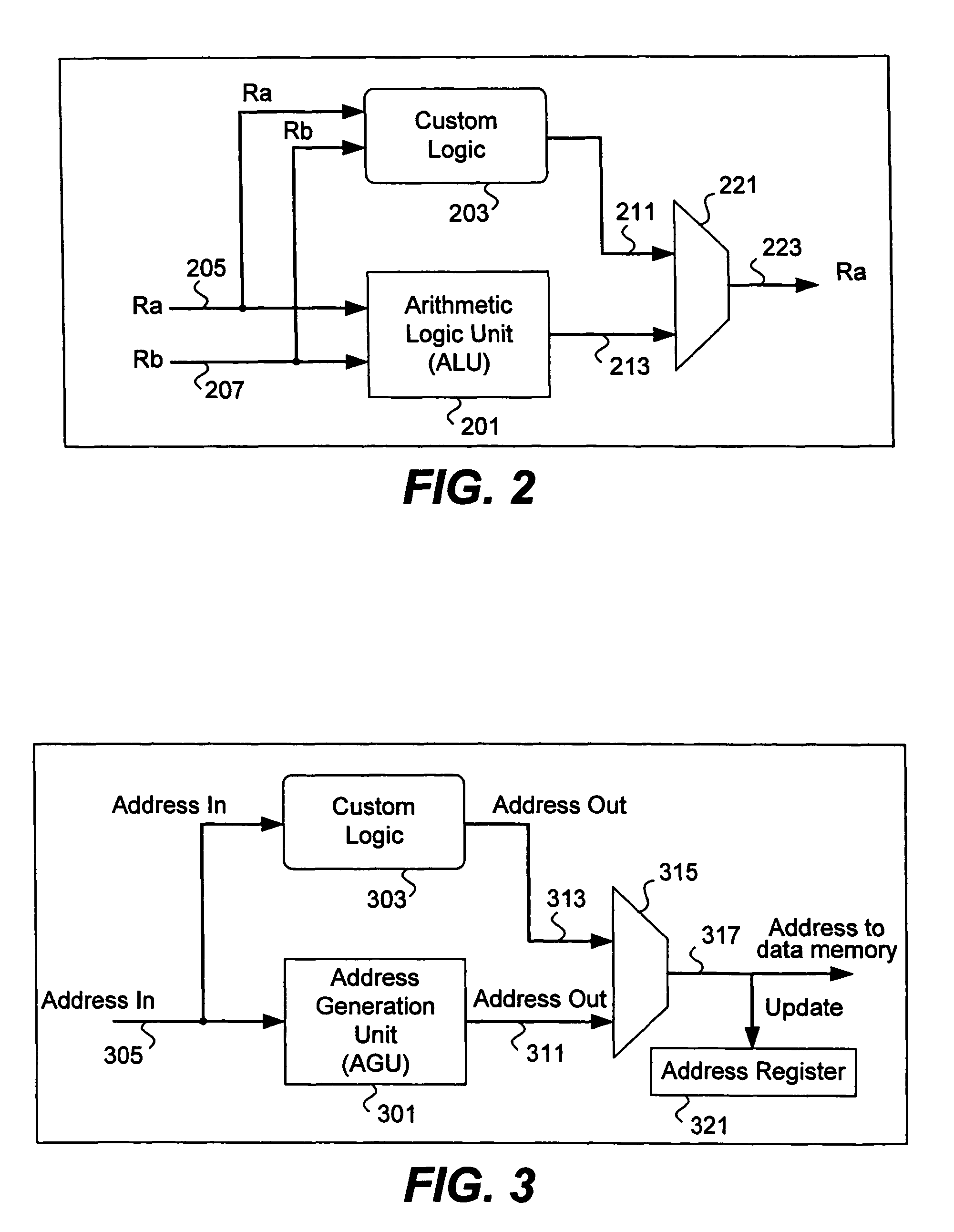 Methods and apparatus for executing extended custom instructions