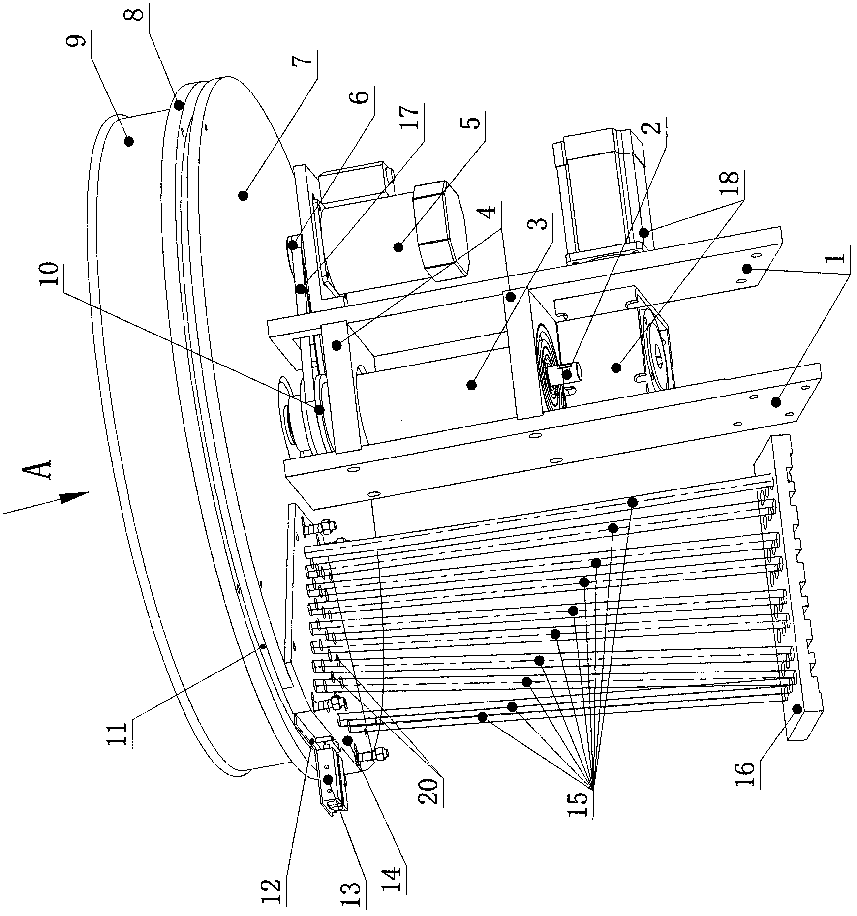 Feed-type vibratory feeding method and feed-type vibratory feeding mechanism