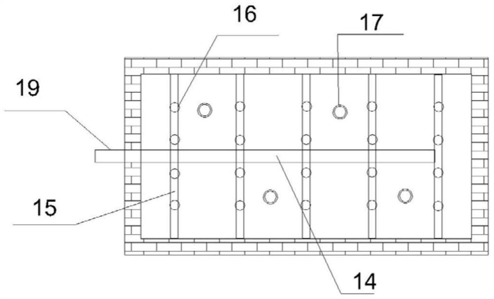 Falling dry type constructed wetland grey water treatment system and method in grey-black separation mode