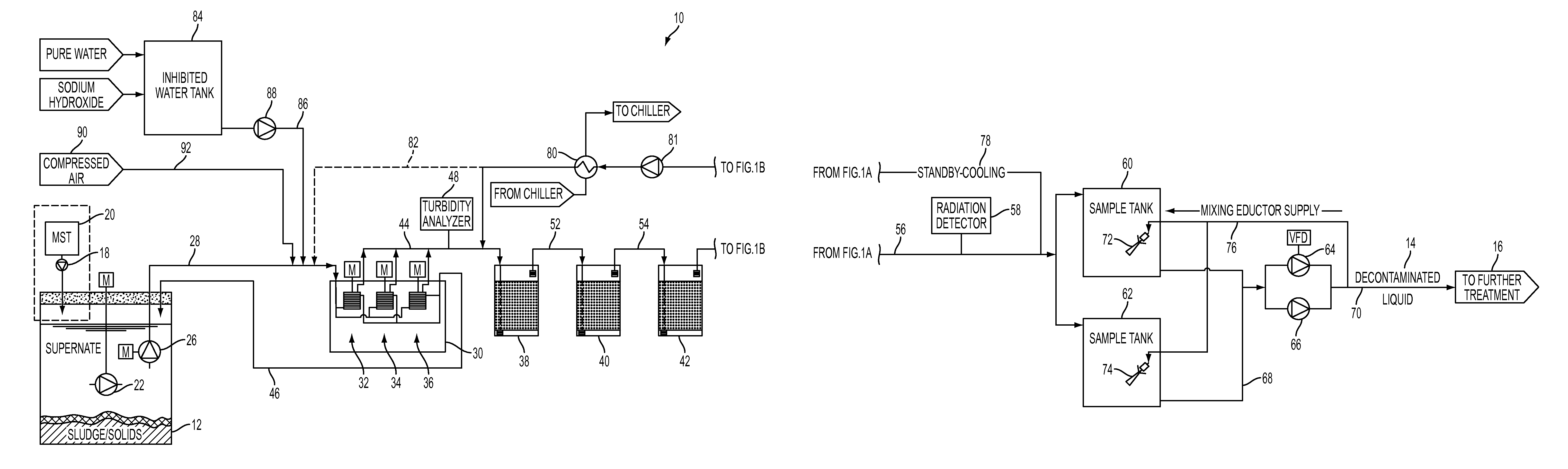 Apparatus and Method for Removal of Radionuclides in Liquids