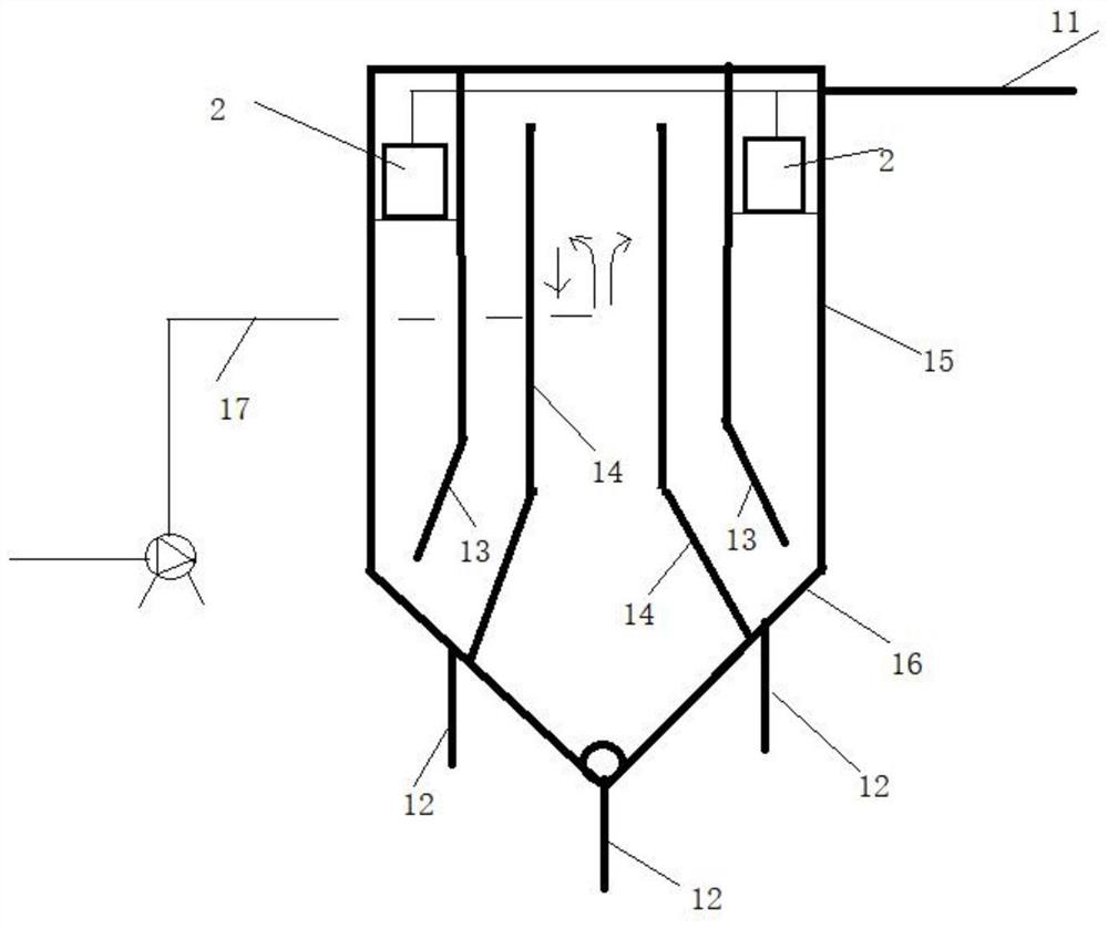 Physical precipitation membrane separation device