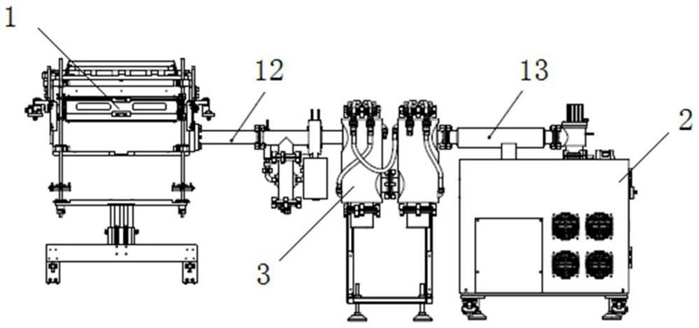 Vacuum device for reflow soldering furnace