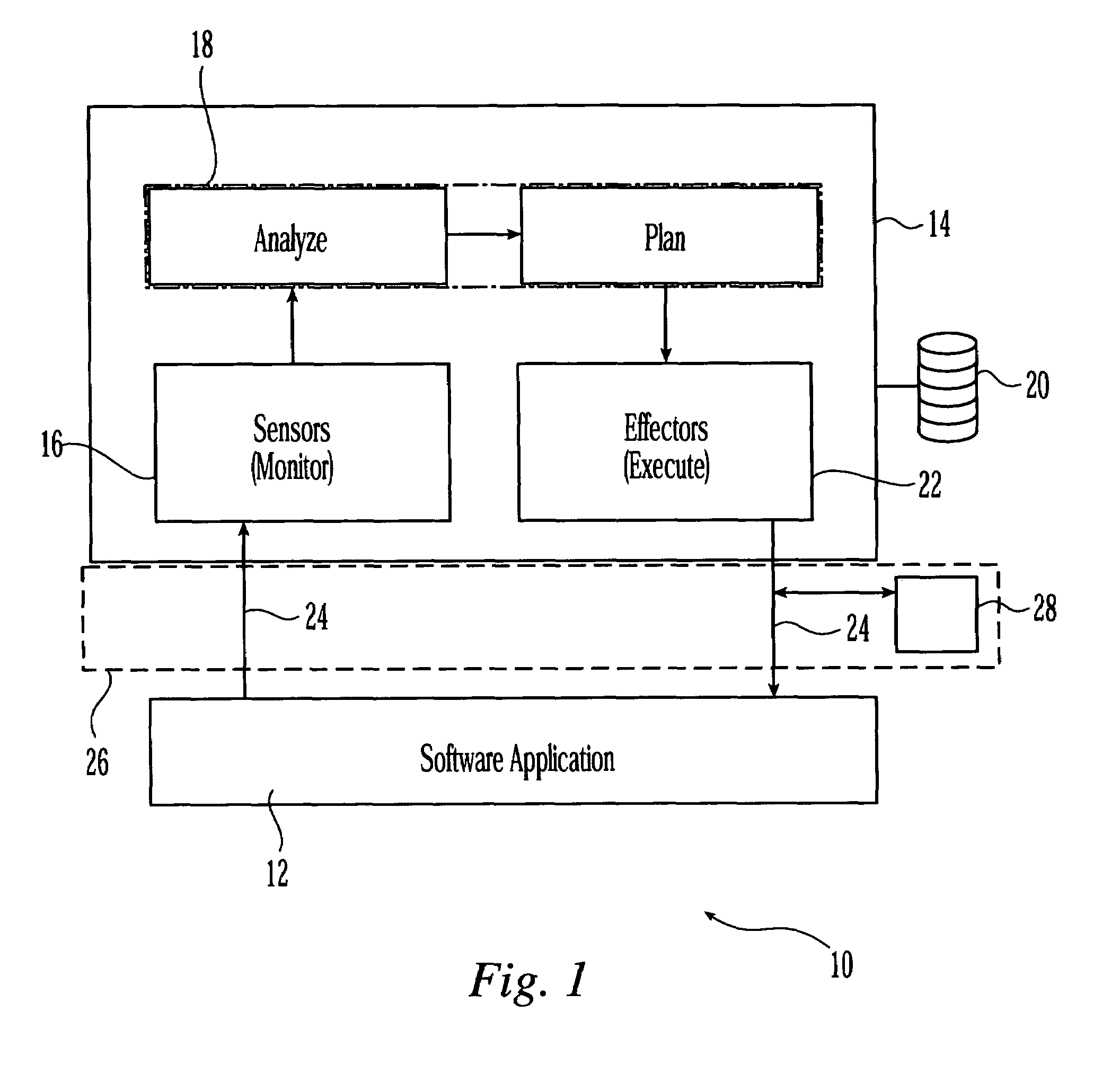 Approach to monitor application states for self-managing systems