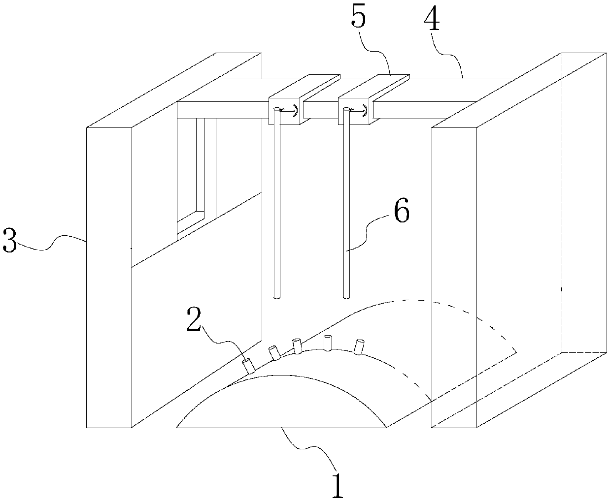 Multi-point multi-directional drop hammer impact device and test method