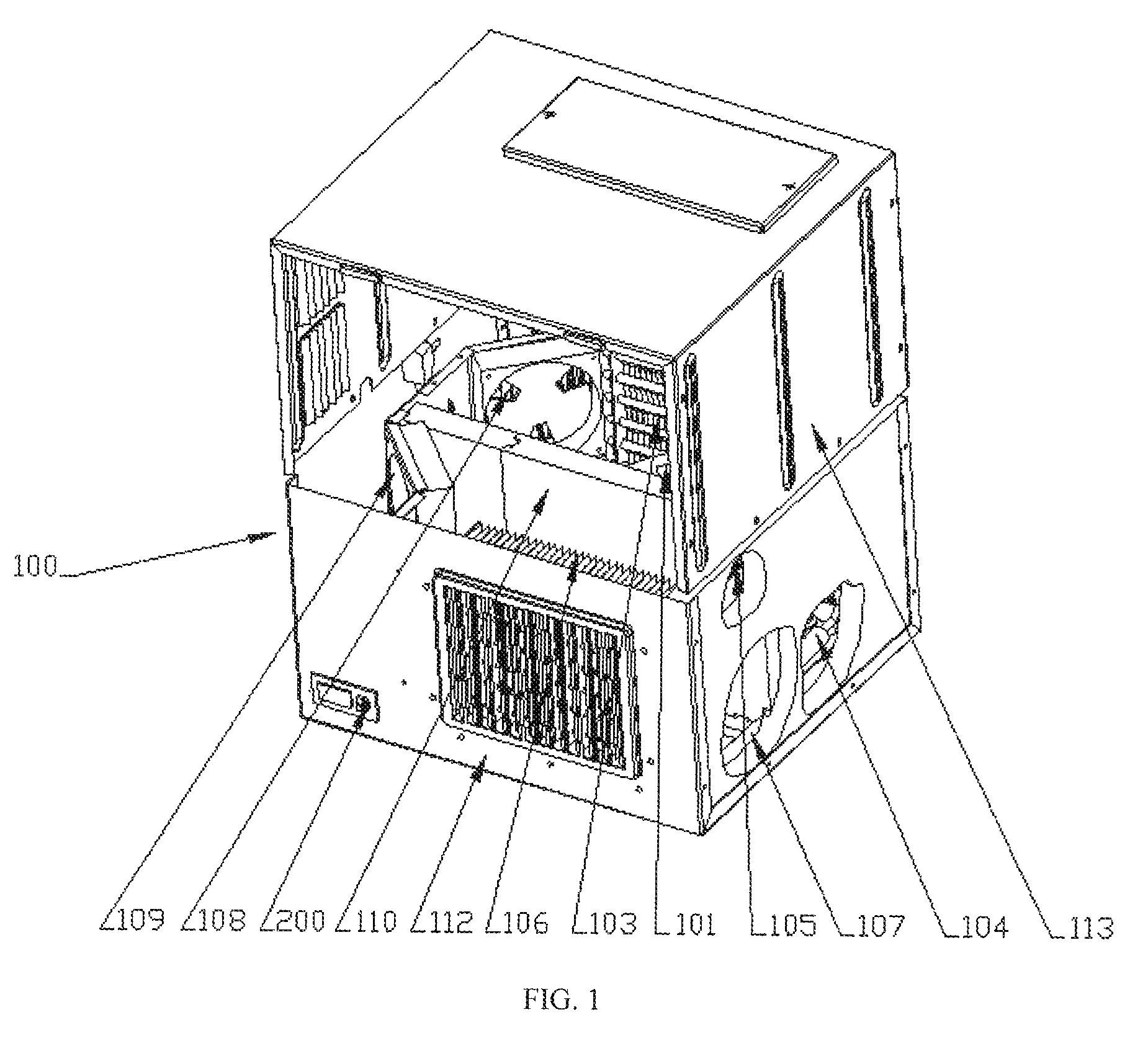 Method and apparatus for wine cellar temperature and humidity control