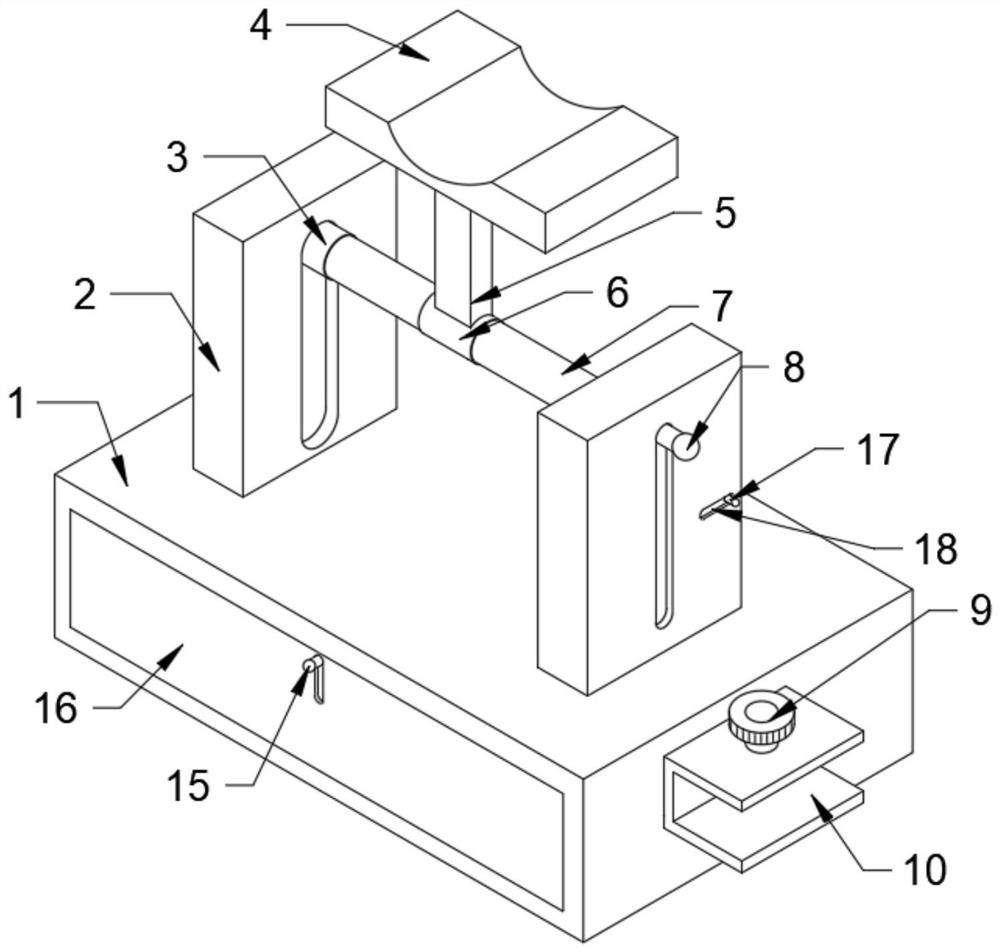 Mandibular bracket convenient to adjust in anesthesia operation