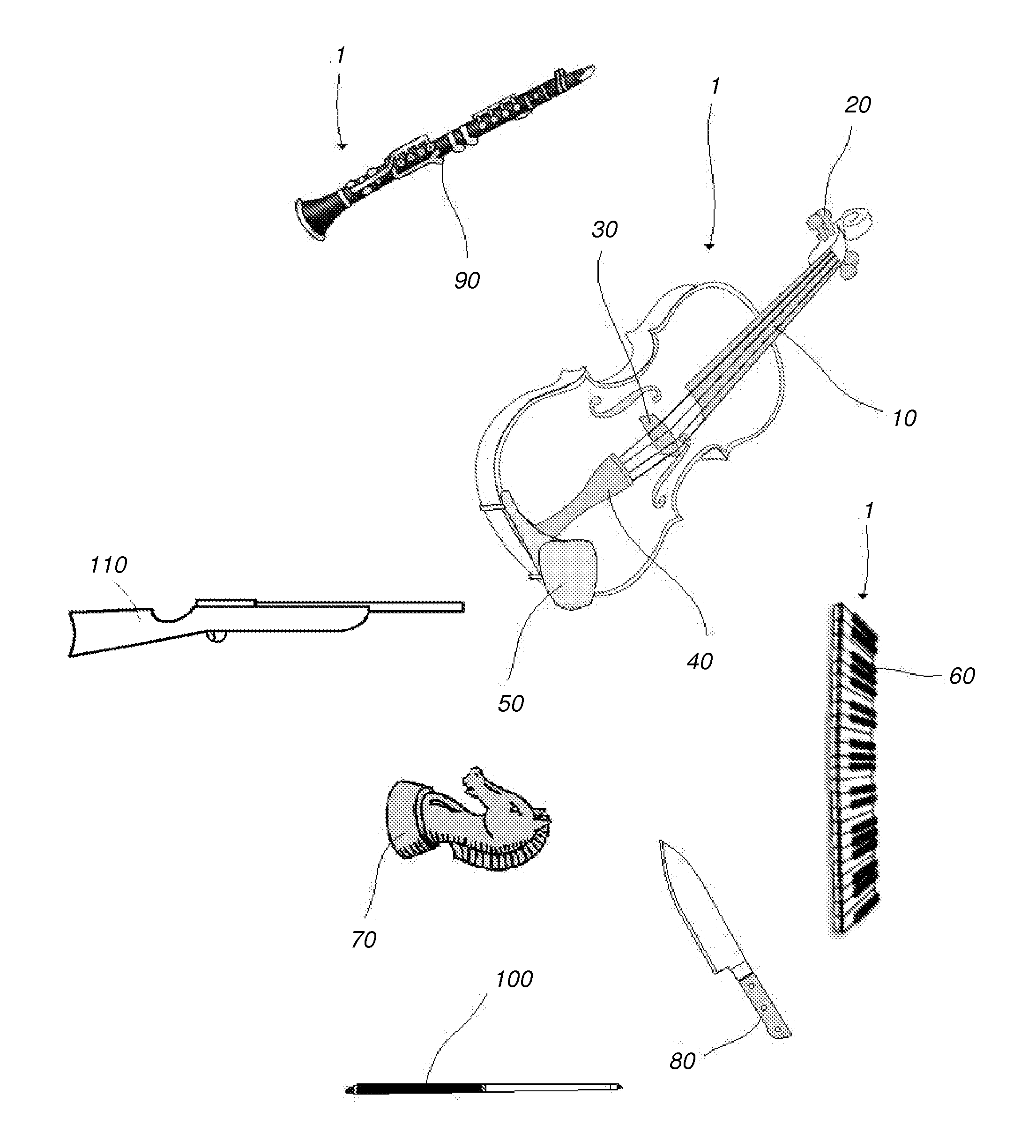 Method of treatment of wooden items