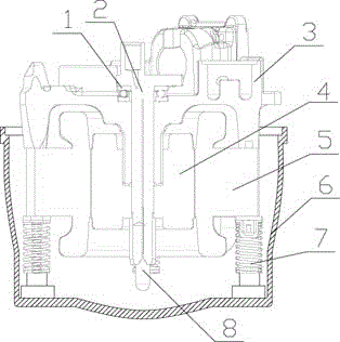 Reinforced inner support structure for refrigeration compressor