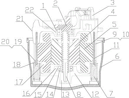 Reinforced inner support structure for refrigeration compressor