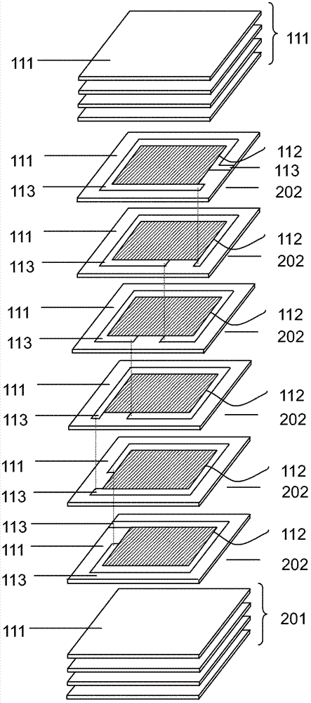 Laminated magnetic bead with large high-frequency impedance